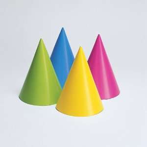  Neon Birthday Party Hats Toys & Games