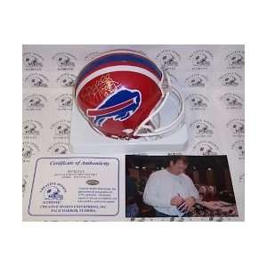  Jim Kelly Signed Buffalo Bills Mini Helmet Sports 