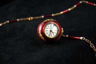Vintage Nadine Red Ball Watch GORGEOUS & WORKING L@@K c. 1925 So 