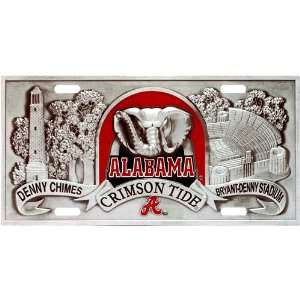   Pewter License Plate by Half Time Ent.:  Sports & Outdoors