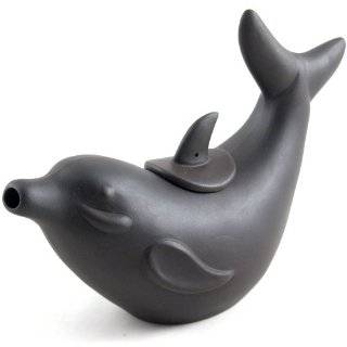  Black Baleen Whale Chinese Yixing Clay Tea Pot 12 ounces 