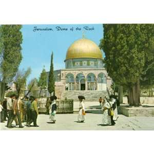   Vintage Postcard Dome of the Rock Jerusalem Israel 