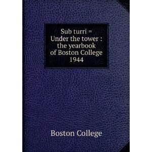  Sub turri  Under the tower  the yearbook of Boston 