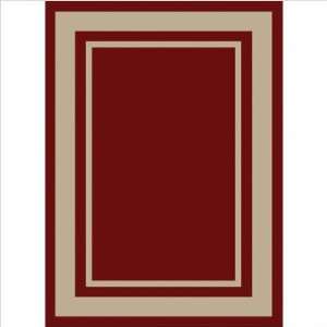  Signature Red Contemporary Rug Size 710 x 106