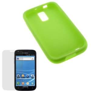 GTMax Green Soft Silicone Skin Cover Case + Clear LCD Screen Protector 