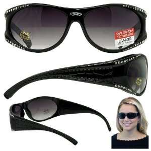 Global Vision Marilyn 1.5 Womens Sunglasses With Shiny Black Frames 