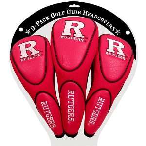  Rutgers Scarlet Knights 3 Pack Headcover From Team Golf 