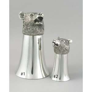  Four Points Pewter Bear Stirrup Cup   #1