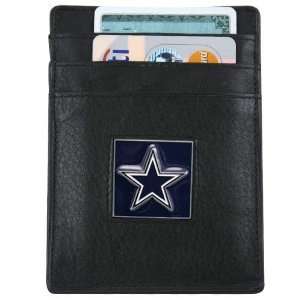  Dallas Cowboys Black Leather Executive Card Holder & Money 
