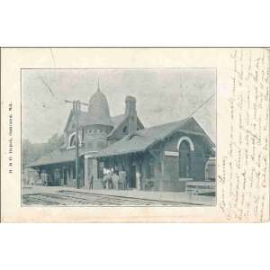   ca. 1907  Baltimore and Ohio Railroad depot ca. 1918