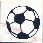 PSX Soccer Ball Rubber Stamp A 102