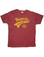 Saved By the Bell Maroon Bayside Tigers Swoosh T shirt Tee