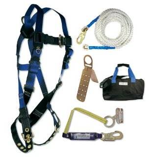   7595RA Contractor Harness with Roofers Kit with Bag, Universal Fit