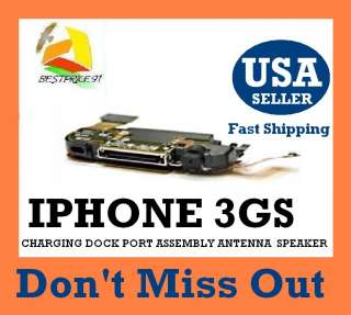 iPhone 3GS Repair Parts Charging Dock Port Speaker Mic Antenna Flex 