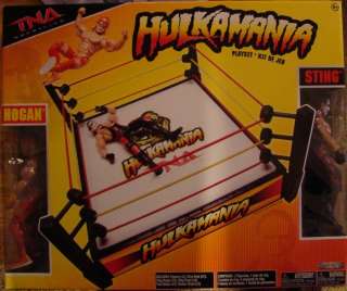 WWE TNA Hulkamania Ring playset Hulk Hogan Sting figure  