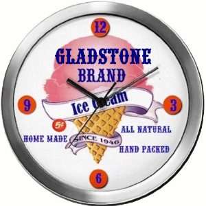  GLADSTONE 14 Inch Ice Cream Metal Clock Quartz Movement 