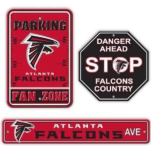  Fremont Die Atlanta Falcons 3 Piece Sign Kit 3 Pack 