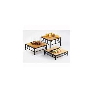 Cal Mil 1711 5 60   Riser w/ Wire Frame & Bamboo Top, 12 x 12 x 5 in 