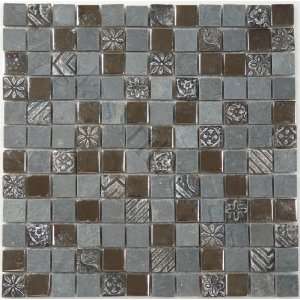   Opulence Series Tumbled Glass and Stone Tile   15526: Home Improvement