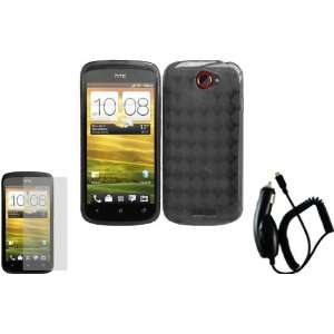 Smoke TPU Case Cover+LCD Screen Protector+Car Charger for 