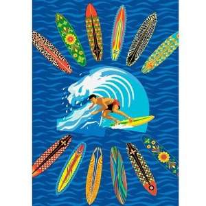  Fun Rugs Surf Time Surfer Dude Rectangle Kids Rug   ST 21 