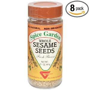 Spice Garden Sesame Seed, Whole, 2.5 Ounce Jar (Pack of 8)  