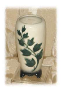 Vintage Royal Copley Pottery Ivy Footed Vase  