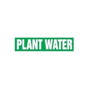  PLANT WATER   Cling Tite Pipe Markers   outside diameter 5 