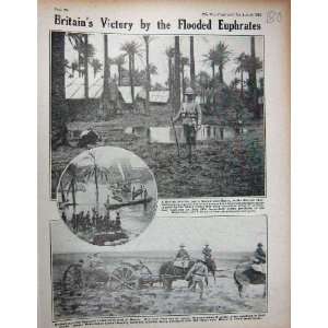   1915 WW1 British Infantry Camp Basra Persian Gulf Gun