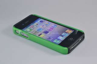 Best New Green 2 Piece Hard Case Cover For Apple iPhone 4G 4 US Seller 