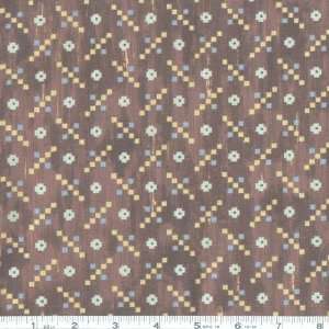  45 Wide Halfway Cafe Squares Dark Brown Fabric By The 
