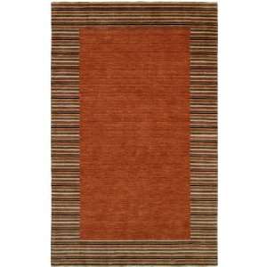  Harounian HRI European 1233 RUST Rug, 5 by 8