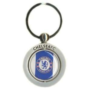    Chelsea Fc Official Spinning Crest Keyring