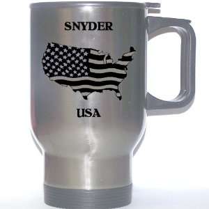  US Flag   Snyder, Texas (TX) Stainless Steel Mug 