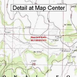  USGS Topographic Quadrangle Map   Riverbed Butte, Oregon 