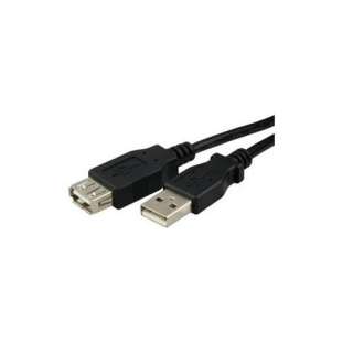 Fosmon 6Ft USB 2.0 Type A Male to Type A Female Extension Cable Black 