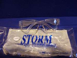 STORM HIGH IMPACT CLEAR SAFETY GLASSES TME#2877  