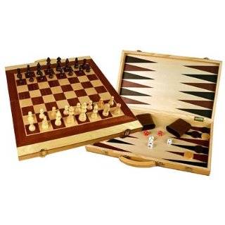   Wooden Game Set: Backgammon, Chess, Checkers, Chinese Checkers: Toys