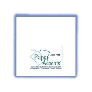   Accents Pearlized 12x12 White  80lb text 25 Pack 