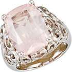 EE Genuine Rose Quartz Ring Sterling Silver Size 4 14 Octo