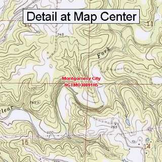  USGS Topographic Quadrangle Map   Montgomery City 