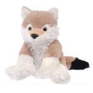  6in Sitting Wolf Bean Filled Plush Animal Toys & Games