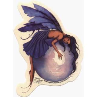  Sphere II   Purple Longhaired Fairy on Round Ball by Amy 