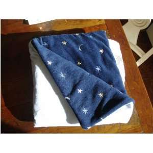   Navy & Baby Blue  Luxury Designer  Baby Blanket