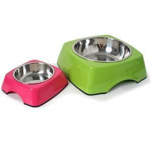  Modern Style Melamine Dog Bowl  PINK/6OZ: Pet Supplies