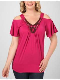 FASHION BUG   Beaded Cold Shoulder Top customer reviews   product 