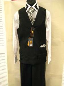 New Steve Harvey Black 2 PC Fashion Dress Vest Pant Set Style # 1018V 