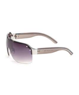 Silver (Silver) Purple Tinted Lens Sunglassess  244147292  New Look