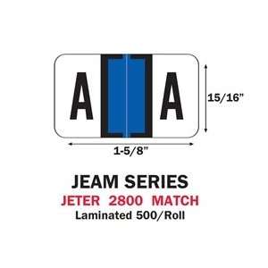  Jeter 2800 JEAM Series Alpha Roll Labels A Z Set Office 