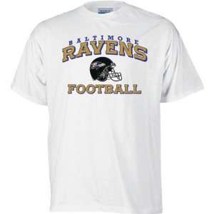  Baltimore Ravens Stacked Helmet T Shirt: Sports & Outdoors